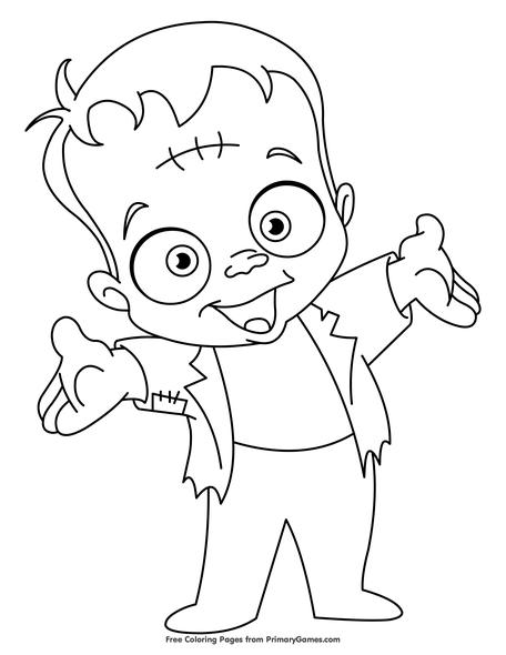 Free Printable Frankenstein Coloring Pages