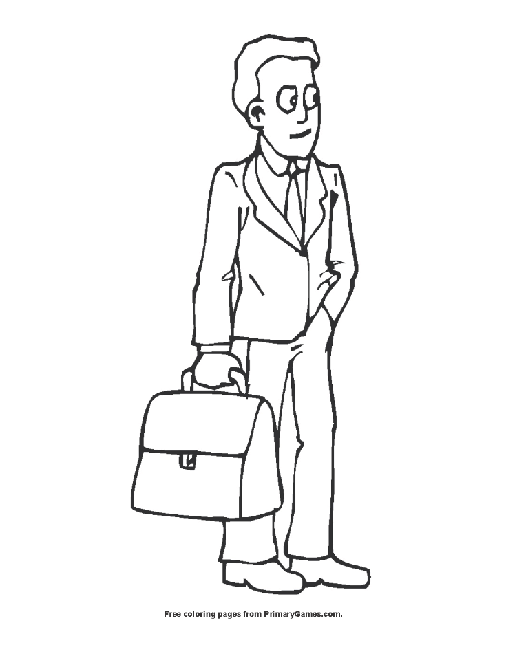 coloring pages lawyer