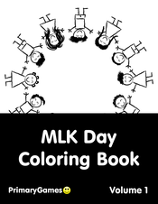 Martin Luther King Jr Day Coloring Pages Free Printable Pdf From Primarygames