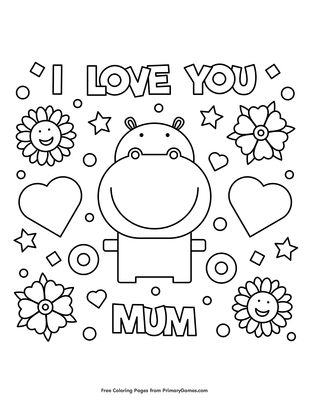 valentines day coloring pages for mom and dad