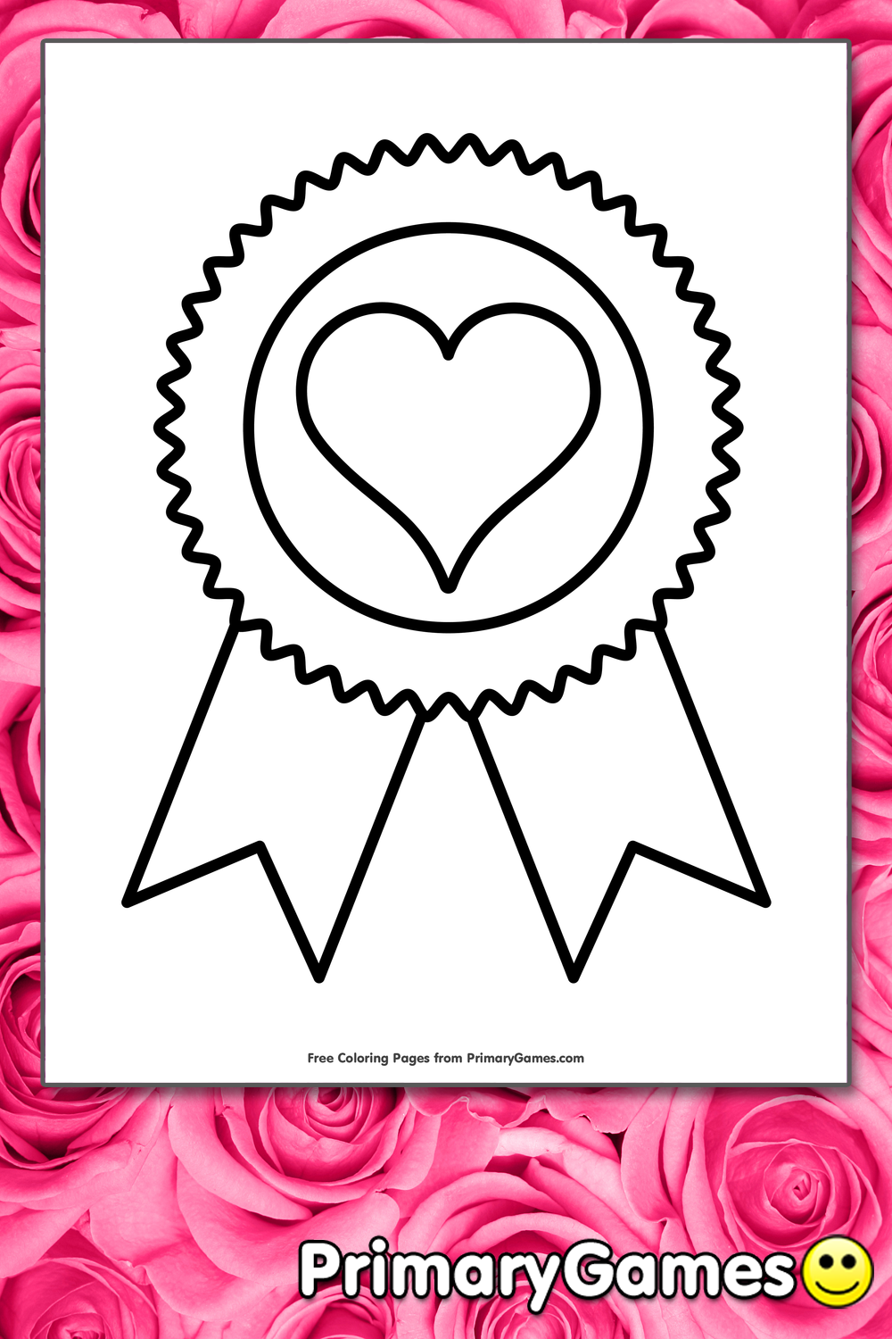 award ribbon coloring pages