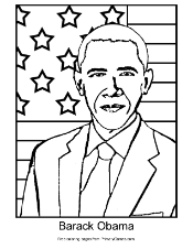 coloring pages of george bush