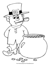 27+ Rainbow Pot Of Gold Coloring Page