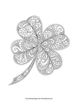 Free Printable Four Leaf Clover Templates