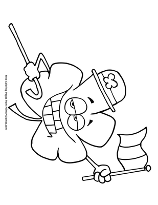 irish coloring page