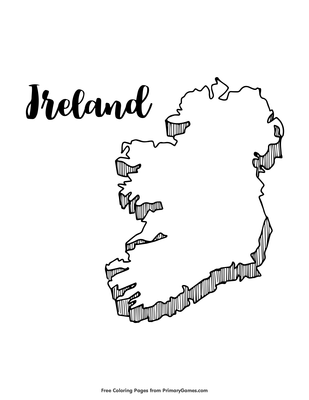 irish coloring page