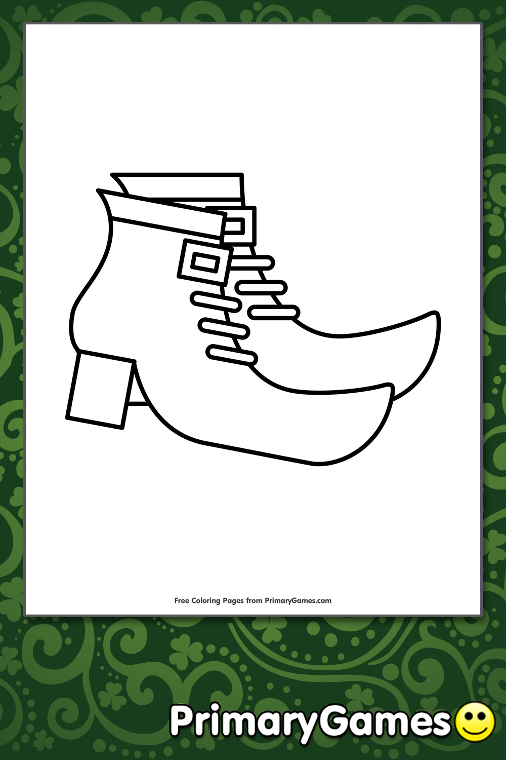 Leprechaun Shoe Pre School Patterns
