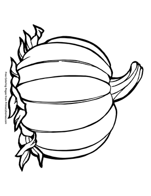 Pumpkin Coloring Page • FREE Printable PDF from PrimaryGames