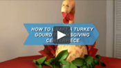 How To Craft a Turkey Gourd Thanksgiving Centerpiece