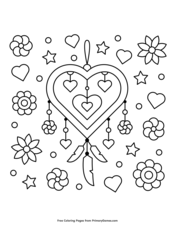 Passionate Palette: Heart Themed 10 Reverse Coloring Pages Bundle. You Draw  the Lines & Doodle. PDF Reverse Coloring Book. Instant Download. 