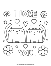 Valentine S Day Coloring Pages Free Printable Pdf From Primarygames