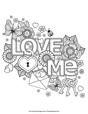 Color Me Love: A Valentine's Day Coloring Book (Adult Coloring