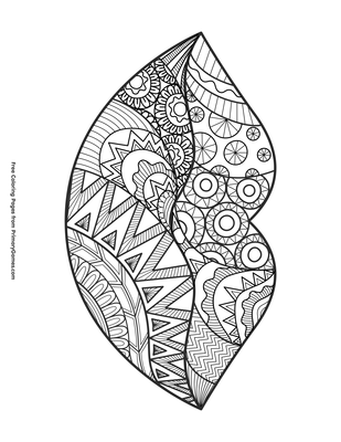 lips printable coloring pages