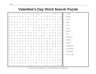 Valentine's Day Word Search Puzzle