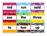 Pre-K Sight Words: Red to Up