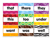 Kindergarten Sight Words: That to Well