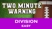 Two Minute Warning: Division Flashcards - Easy