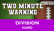 Two Minute Warning: Division Flashcards - Hard