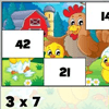 Math Tiles: Easter Multiplication
