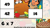 Math Tiles: Thanksgiving Multiplication