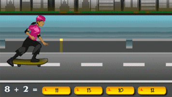 Skater Math • Free Online Games at PrimaryGames