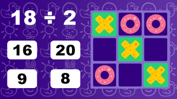 Mental Math Tic-Tac-Toe Multiplication & Division Games