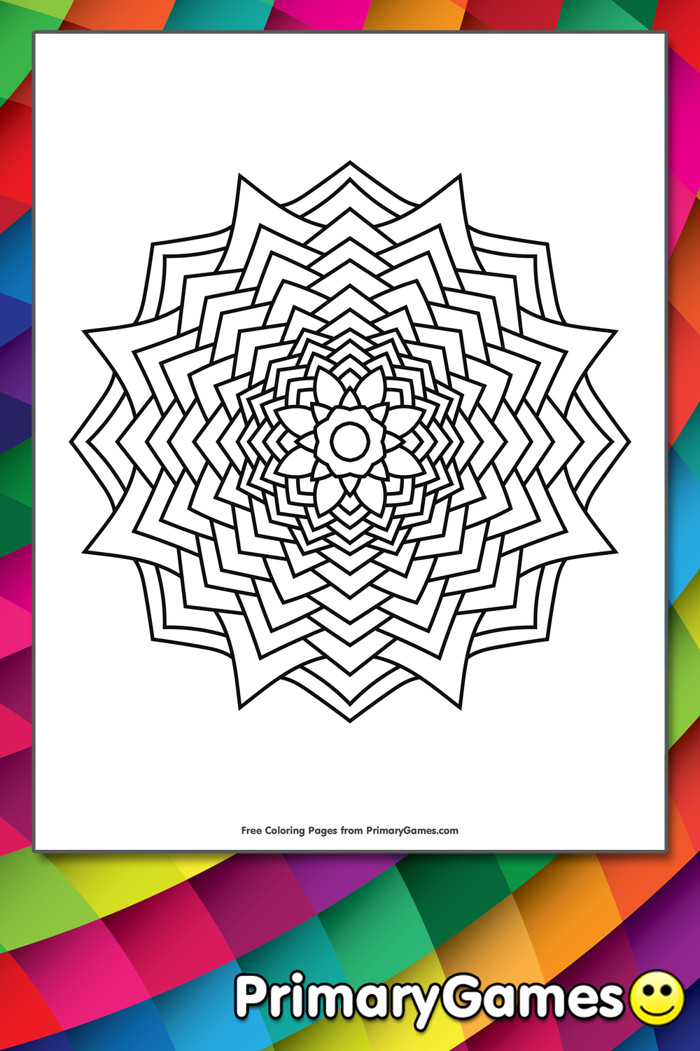 Flower Mandala Coloring Page â¢ FREE Printable PDF from ...