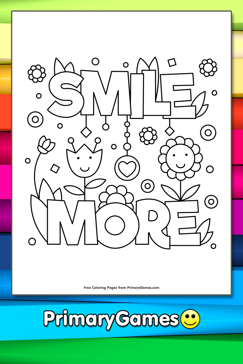 coloring pages of smiles