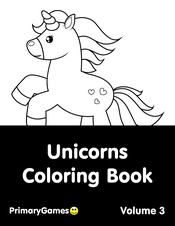 Cute Unicorn Coloring Book Vol. 1, 25 Coloring Pages