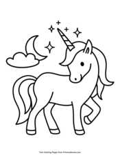 Unicorn Coloring Pages • FREE Printable PDF from PrimaryGames