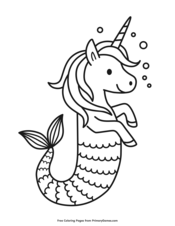 Super Cute Unicorn Coloring Pages To Print