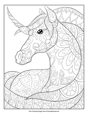 Free Printable Unicorn Coloring Pages Pdf