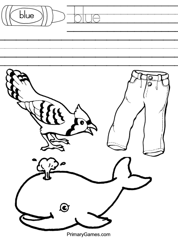 Blue Coloring Pages 10