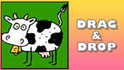 Cow Drag & Drop Puzzle