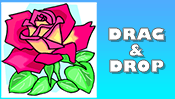Rose Drag & Drop Puzzle