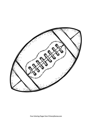 Football Coloring Page Free Printable Pdf From Primarygames