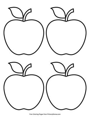 Printable Picture Of An Apple - Coloring pages