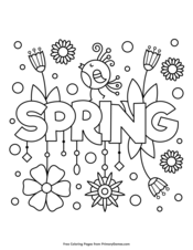 Featured image of post Welcome Spring Coloring Pages / Zentangle inspired pattern for coloring book pages.