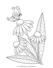 Spring on the Farm Coloring Page