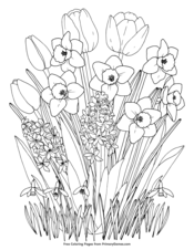 Spring Coloring Pages Free Printable Pdf From Primarygames