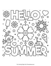 Summer Coloring Pages Free Printable Pdf From Primarygames