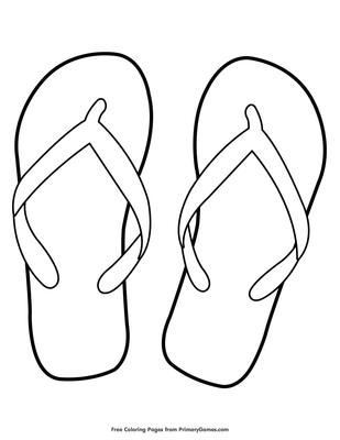 Free Printable Flip Flops - FREE PRINTABLE TEMPLATES