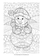 Free Printable Winter Coloring Pages for Kids & Adults