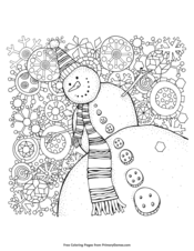Winter Hat Coloring Page Free Printable Pdf From Primarygames