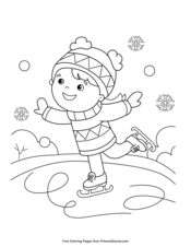 Wonderful Winter Coloring Page