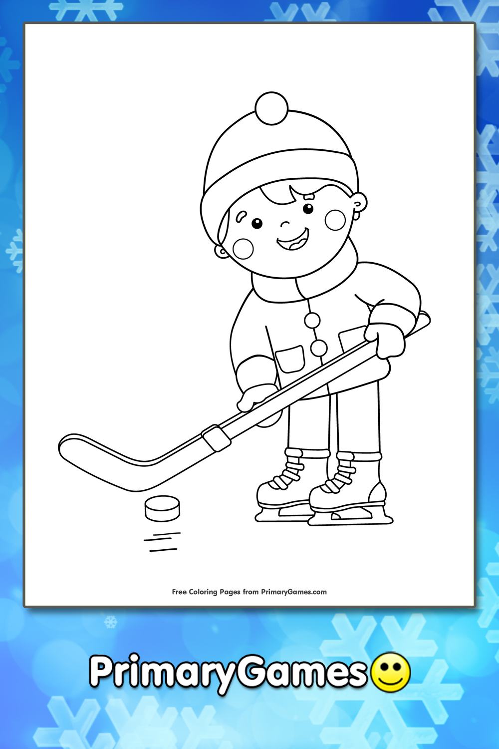 Ice Hockey Coloring Pages Printable
