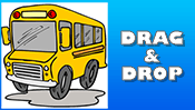 School Bus Drag & Drop Puzzle