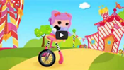 Lalaloopsy Webisode 3: Peanut Big Top Learns to Ride the Unicycle