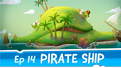 Pirate Ship (Episode 14, Cut the Rope: Time Travel)